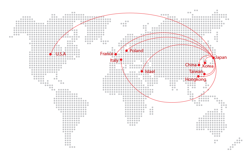 The international map of Global Network